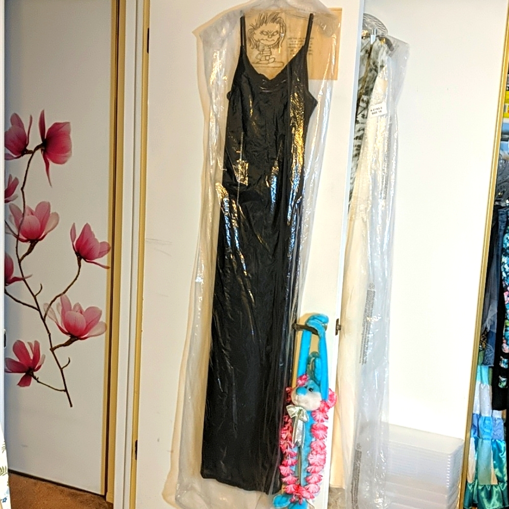 Black and Silver Dress/Gown - Size 12-14